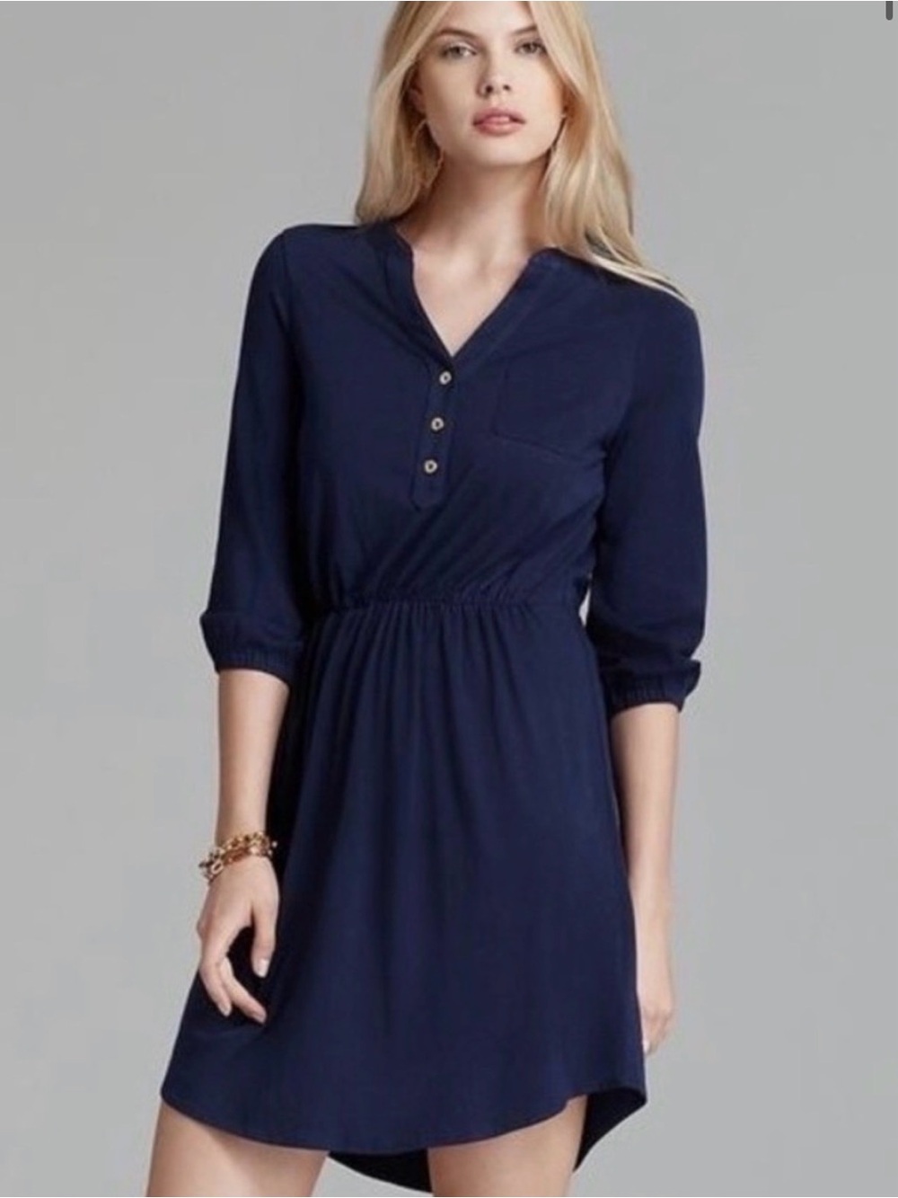 Lilly Pulitzer Beckett Dress in True Navy / Large